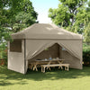 Stella Homewares Foldable Party Tent Pop-Up with 4 Sidewalls Taupe