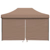 Stella Homewares Foldable Party Tent Pop-Up with 4 Sidewalls Brown