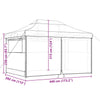 Stella Homewares Foldable Party Tent Pop-Up with 4 Sidewalls Brown