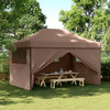 Stella Homewares Foldable Party Tent Pop-Up with 4 Sidewalls Brown