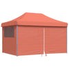 Stella Homewares Foldable Party Tent Pop-Up with 4 Sidewalls Terracotta