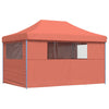 Stella Homewares Foldable Party Tent Pop-Up with 4 Sidewalls Terracotta