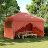 Stella Homewares Foldable Party Tent Pop-Up with 4 Sidewalls Terracotta