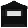 Stella Homewares Foldable Party Tent Pop-Up with 4 Sidewalls Black