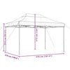 Stella Homewares Foldable Party Tent Pop-Up Taupe 410x279x315 cm