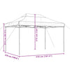 Stella Homewares Foldable Party Tent Pop-Up Burgundy 410x279x315 cm