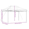 Stella Homewares Foldable Party Tent Pop-Up Terracotta 410x279x315 cm