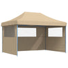 Stella Homewares Foldable Party Tent Pop-Up with 3 Sidewalls Beige