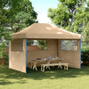Stella Homewares Foldable Party Tent Pop-Up with 3 Sidewalls Beige