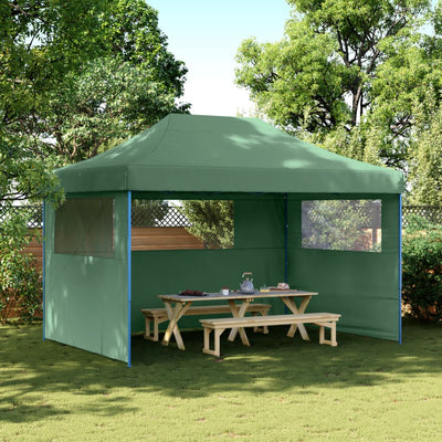 Stella Homewares Foldable Party Tent Pop-Up with 3 Sidewalls Green