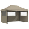 Stella Homewares Foldable Party Tent Pop-Up with 3 Sidewalls Taupe