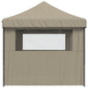 Stella Homewares Foldable Party Tent Pop-Up with 3 Sidewalls Taupe
