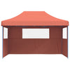 Stella Homewares Foldable Party Tent Pop-Up with 3 Sidewalls Terracotta