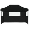 Stella Homewares Foldable Party Tent Pop-Up with 3 Sidewalls Black