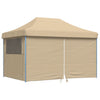 Stella Homewares Foldable Party Tent Pop-Up with 4 Sidewalls Beige