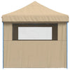 Stella Homewares Foldable Party Tent Pop-Up with 4 Sidewalls Beige