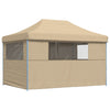 Stella Homewares Foldable Party Tent Pop-Up with 4 Sidewalls Beige