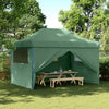 Stella Homewares Foldable Party Tent Pop-Up with 4 Sidewalls Green