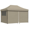 Stella Homewares Foldable Party Tent Pop-Up with 4 Sidewalls Taupe