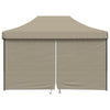 Stella Homewares Foldable Party Tent Pop-Up with 4 Sidewalls Taupe