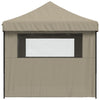 Stella Homewares Foldable Party Tent Pop-Up with 4 Sidewalls Taupe