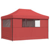 Stella Homewares Foldable Party Tent Pop-Up with 4 Sidewalls Burgundy