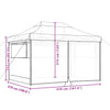 Stella Homewares Foldable Party Tent Pop-Up with 4 Sidewalls Burgundy