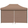 Stella Homewares Foldable Party Tent Pop-Up with 4 Sidewalls Brown