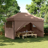 Stella Homewares Foldable Party Tent Pop-Up with 4 Sidewalls Brown