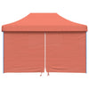 Stella Homewares Foldable Party Tent Pop-Up with 4 Sidewalls Terracotta