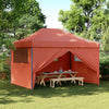 Stella Homewares Foldable Party Tent Pop-Up with 4 Sidewalls Terracotta