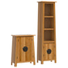 Stella Homewares 2 Piece Bathroom Furniture Set Solid Wood Pine