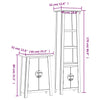 Stella Homewares 2 Piece Bathroom Furniture Set Solid Wood Pine
