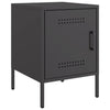 Stella Homewares Bedside Cabinets 2 pcs Black 36x39x50.5 cm Steel