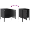 Stella Homewares Bedside Cabinets 2 pcs Black 36x39x50.5 cm Steel