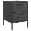 Stella Homewares Bedside Cabinets 2 pcs Black 36x39x50.5 cm Steel