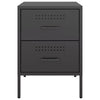 Stella Homewares Bedside Cabinets 2 pcs Black 36x39x50.5 cm Steel