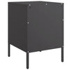 Stella Homewares Bedside Cabinets 2 pcs Black 36x39x50.5 cm Steel