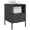 Stella Homewares Bedside Cabinets 2 pcs Black 36x39x50.5 cm Steel
