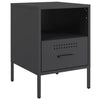 Stella Homewares Bedside Cabinets 2 pcs Black 36x39x50.5 cm Steel