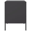 Stella Homewares Bedside Cabinets 2 pcs Black 36x39x50.5 cm Steel