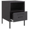 Stella Homewares Bedside Cabinets 2 pcs Black 36x39x50.5 cm Steel