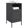 Stella Homewares Bedside Cabinets 2 pcs Black 36x39x68 cm Steel