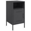 Stella Homewares Bedside Cabinets 2 pcs Black 36x39x68 cm Steel