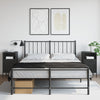 Stella Homewares Bedside Cabinets 2 pcs Black 36x39x68 cm Steel