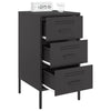 Stella Homewares Bedside Cabinets 2 pcs Black 36x39x68 cm Steel
