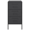 Stella Homewares Bedside Cabinets 2 pcs Black 36x39x68 cm Steel