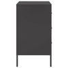 Stella Homewares Bedside Cabinets 2 pcs Black 36x39x68 cm Steel