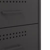Stella Homewares Bedside Cabinets 2 pcs Black 36x39x68 cm Steel