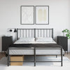 Stella Homewares Bedside Cabinets 2 pcs Black 36x39x68 cm Steel